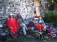 Pilgrems resting in Tulum