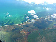 Yucatan coast aerial