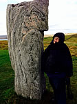 Eliza and standing stone