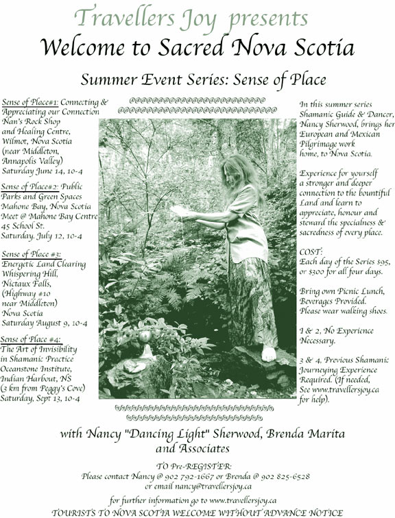 Sense of Place workshops, Nova Scotia, summer 2008